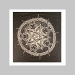 Pentagram - veľká čierna šatka materiál 100% bavlna rozmery 100x100cm